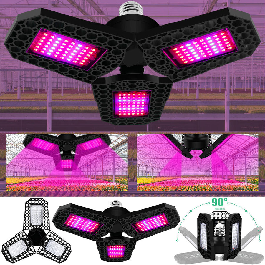 Waterproof Foldable LED Plant Grow Light Bulb for Indoor Plants