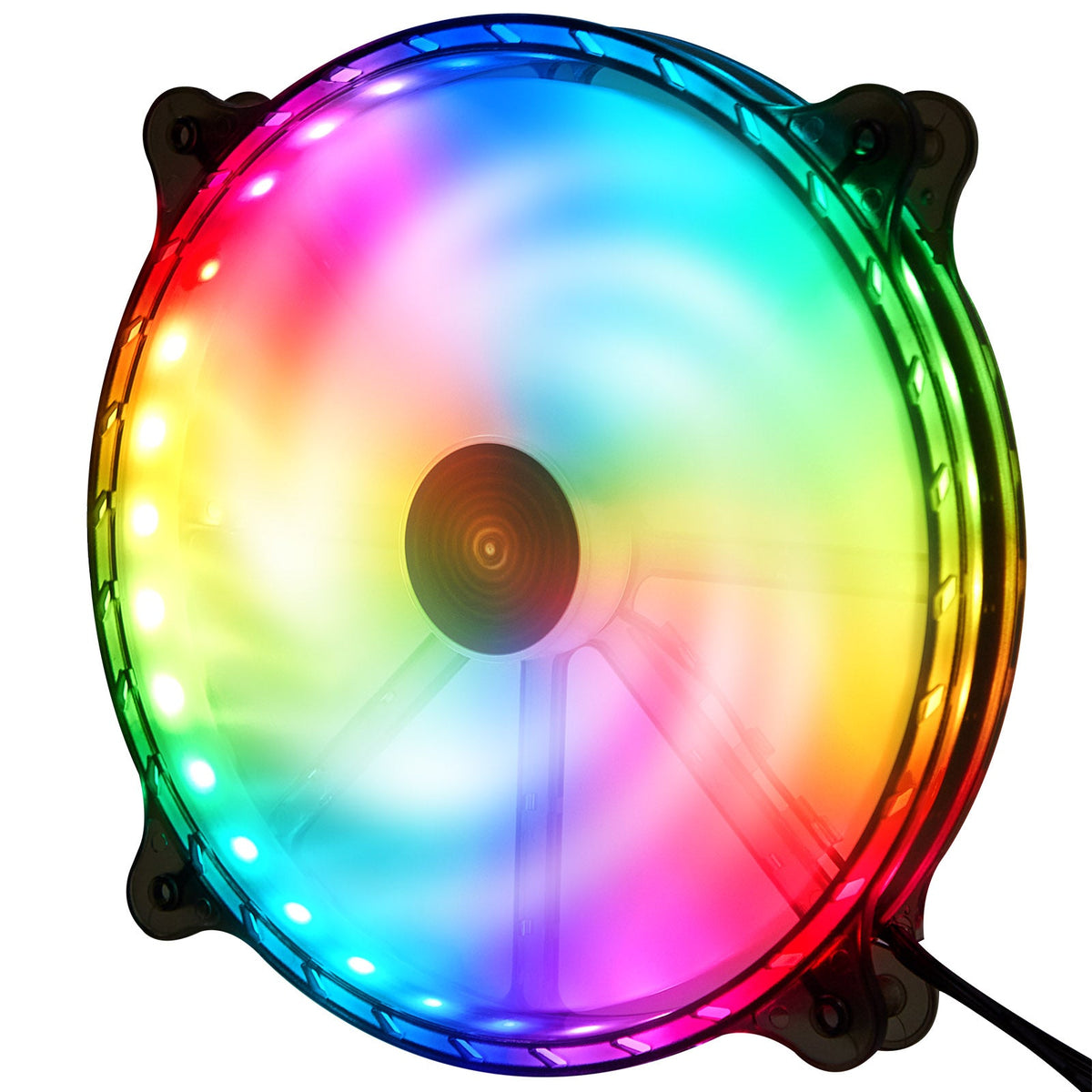 RGB Case Fans 200mm Ultra Quiet Chassis Cooling Fans for Gaming PC