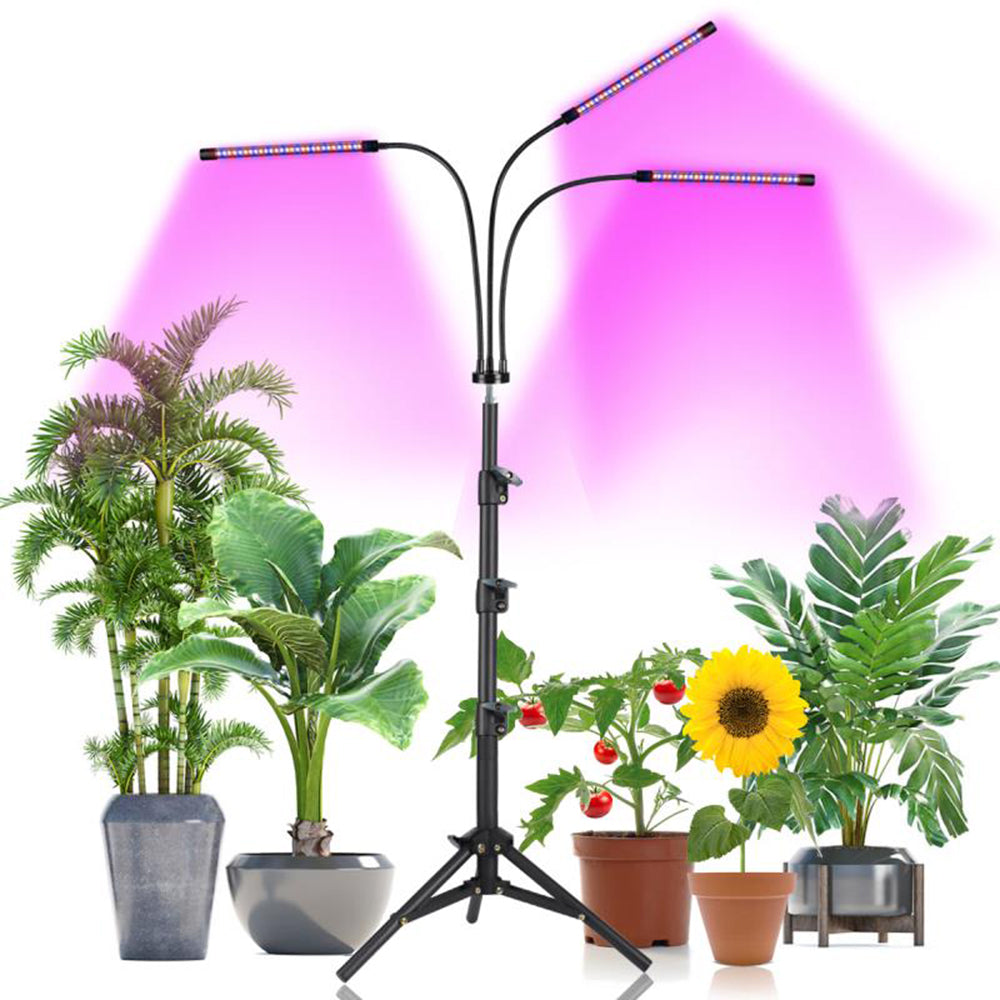 Floor Plant Light Tripod Stand 38 to 120cm and 3 Modes for Seedlings