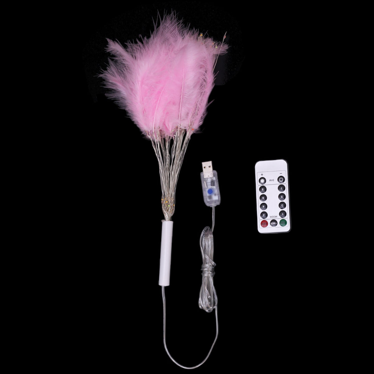 Feather Starburst String Lights for Bedroom Party and Wedding Decor view 12