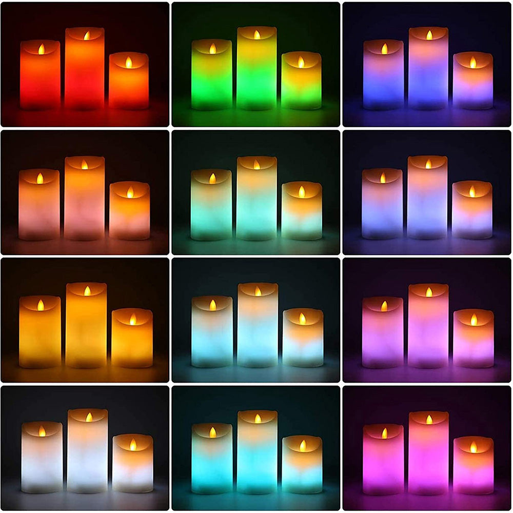 Flameless LED Candles Light for Home Table Mantel and S without Remote