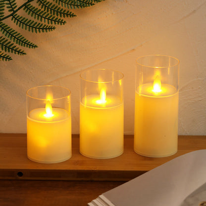 LED Flameless Pillar Votive Candles for Home Table and Party Decor