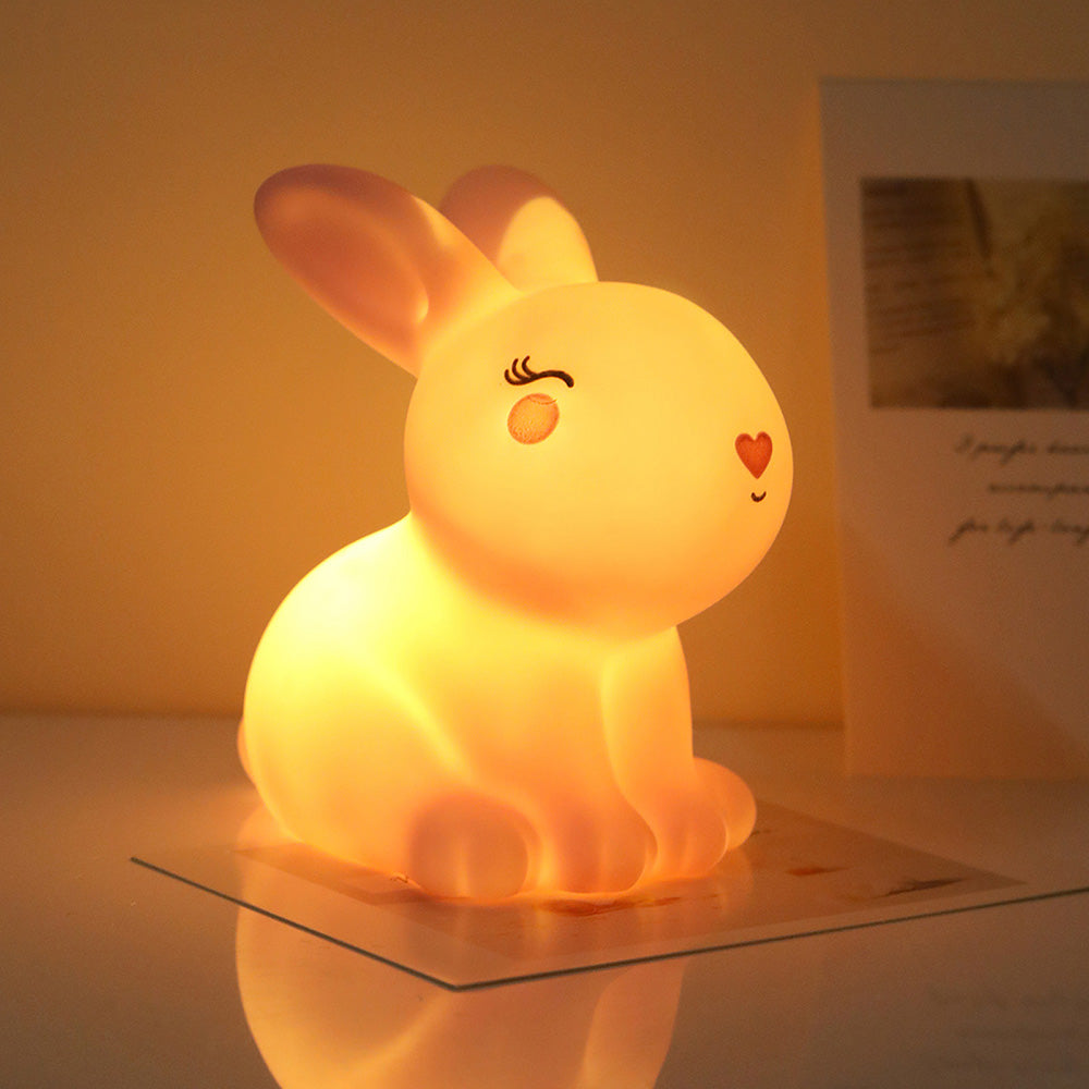 Rabbit Night Light Lamp for Bedroom Nursery and Kids Room Decor view 6