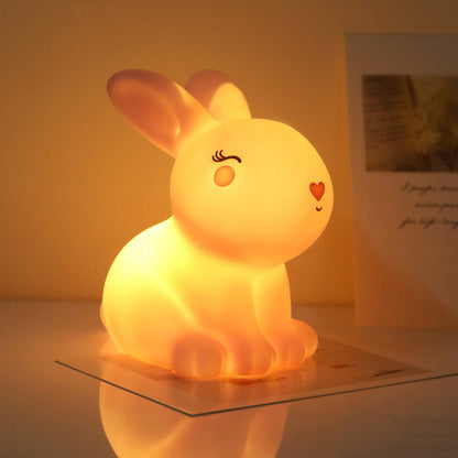 Rabbit Night Light Lamp for Bedroom Nursery and Kids Room Decor view 6