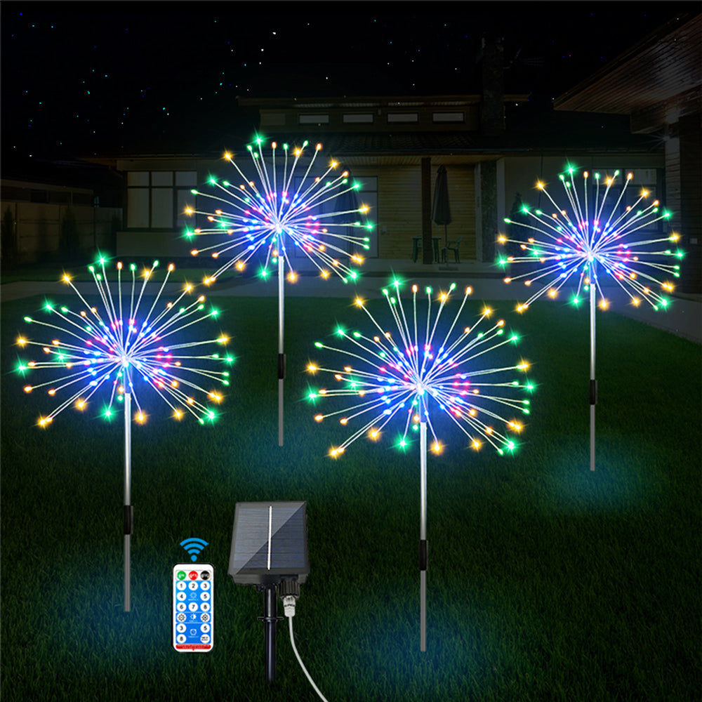 LED DIY Firework Solar Lights for Garden Yard and Patio Decor view 3