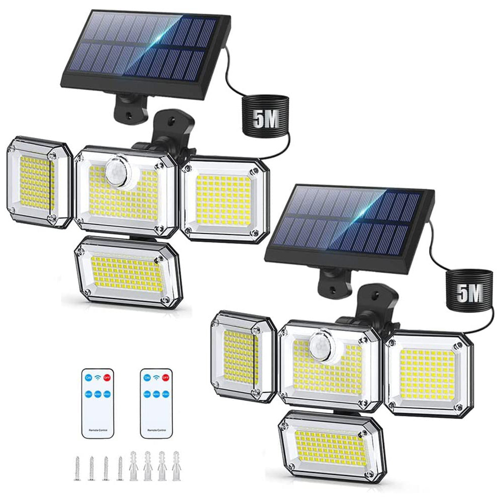 Waterproof Motion Sensor Solar Outdoor Lights for Garden and Patio