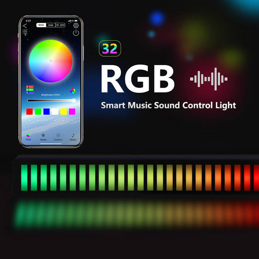 LED RGB Atmosphere Strip Light for Bedroom TV and Room Decor Black