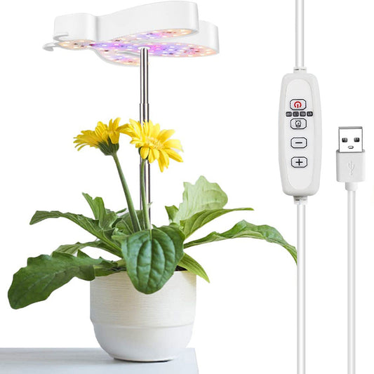Cute Bee Shape LED Grow Lights for Indoor Plants Seedlings and Herbs