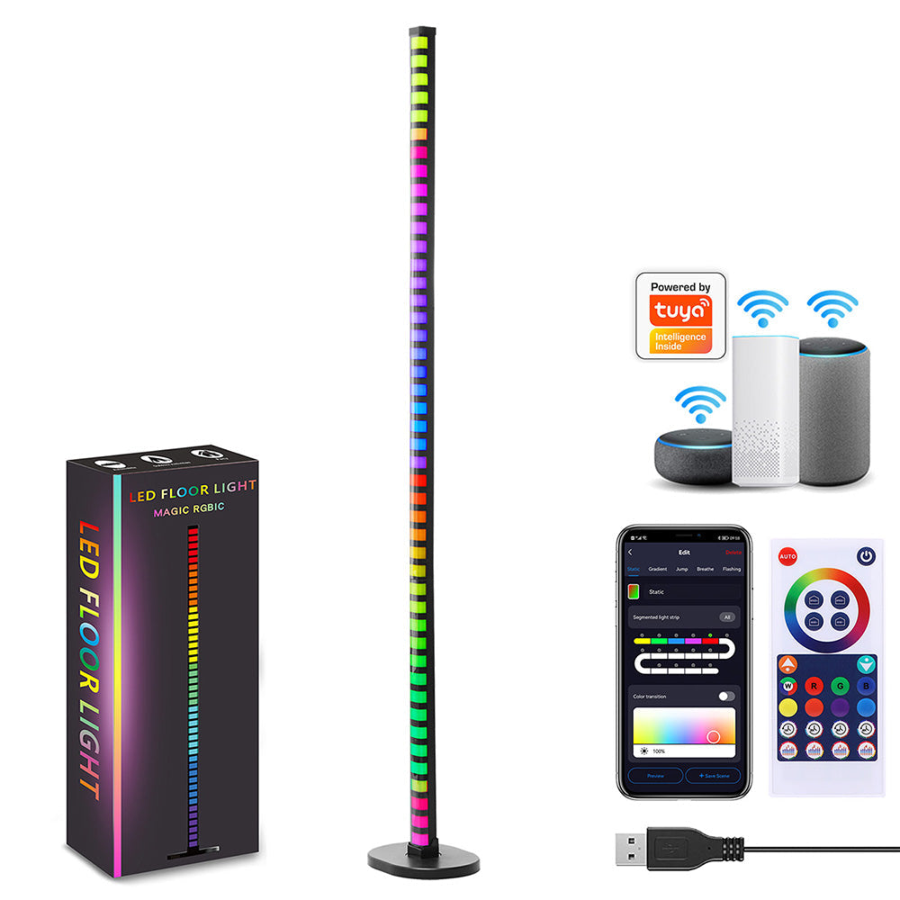 WiFi Smart LED Floor Lamp RGBIC for Living Room Corner and Bedroom view 14
