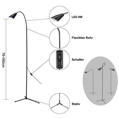 Gooseneck LED Floor Lamp Dimmable Modern Reading Lamp for Living Room view 9