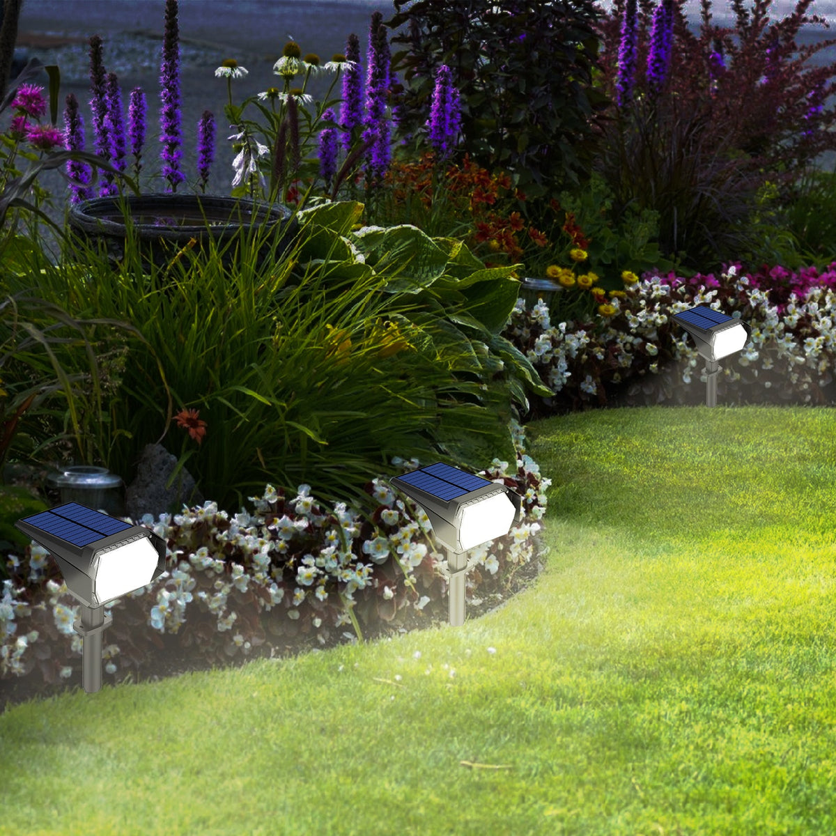 Waterproof Outdoor Solar Pathway Spot Light for Garden Yard and Patio view 3