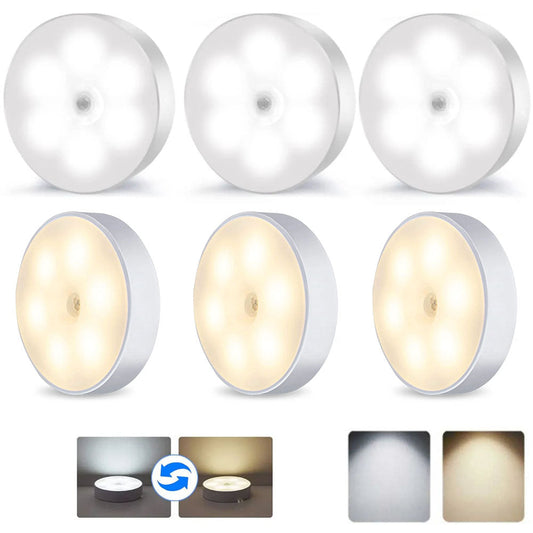 LED PIR Motion Sensor Light Color Switchable for Closet and Hallway