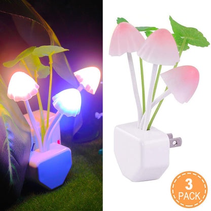 LED Sensor Night Light Plug in Wall Lamps for Bedroom and Hallway