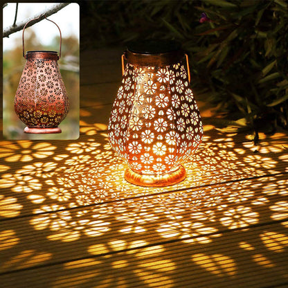 Solar Garden Lanterns Outdoor Hanging Lights for Patio Decor view 6