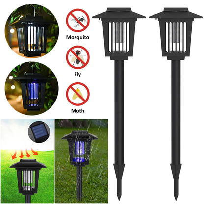 Solar Pathway Lights LED Mosquito Killer Light for Patio and Garden