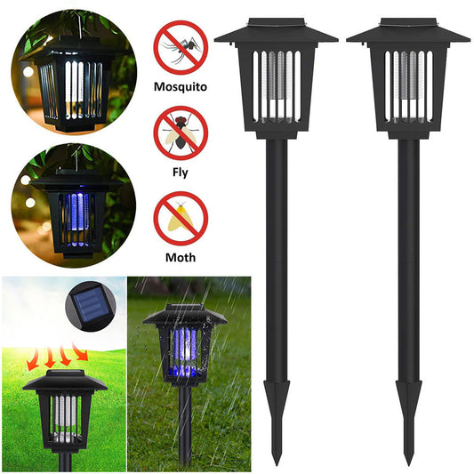 Solar Pathway Lights LED Mosquito Killer Light for Patio and Garden