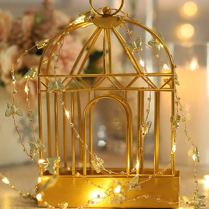 Golden Butterfly Golden Leaves Lights String 2M 6.5FT 20 LEDs view 4