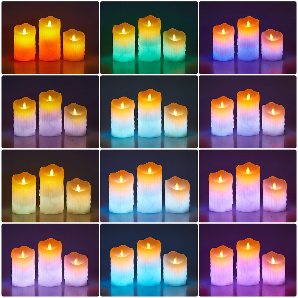 LED Flameless Candle Lights for Home Table Mantel and Party Decor
