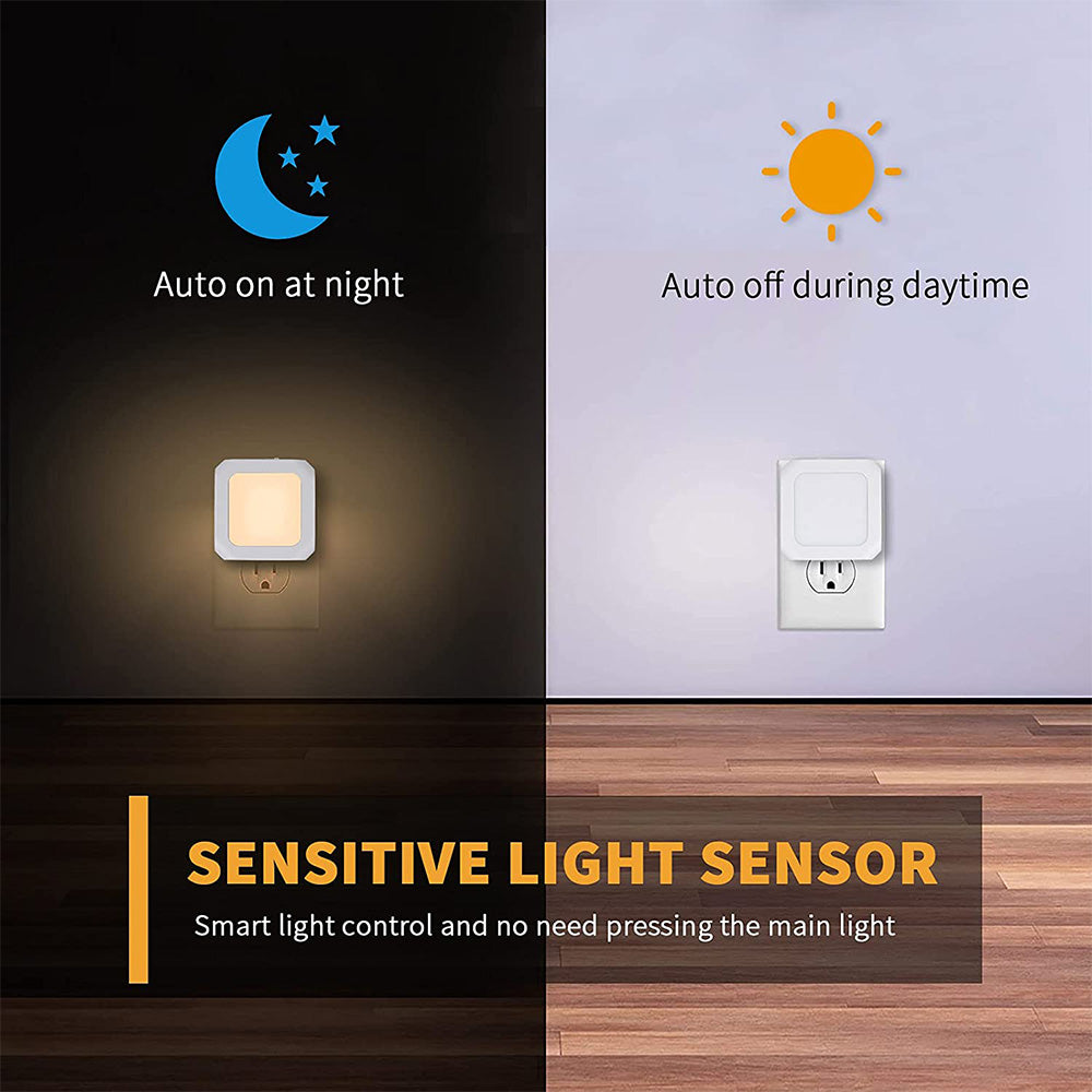 Plug in Dimmable LED Night Light Lamp for Bedroom Hallway and Bathroom