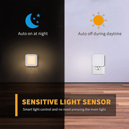 Plug in Dimmable LED Night Light Lamp for Bedroom Hallway and Bathroom