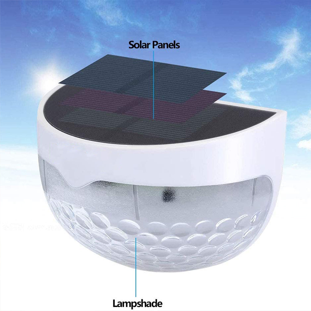 Outdoor Solar Fence Post Lights for Fences Posts and Garden Decor