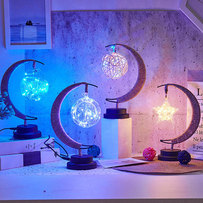 Glass Ball LED Night Light Lamp for Bedroom Hallway and Bathroom