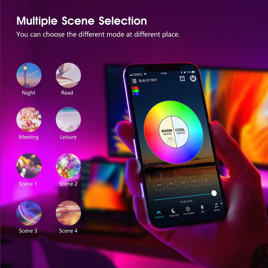E27 B22 WiFi Smart LED Light Bulb for Home Lighting and Room Decor