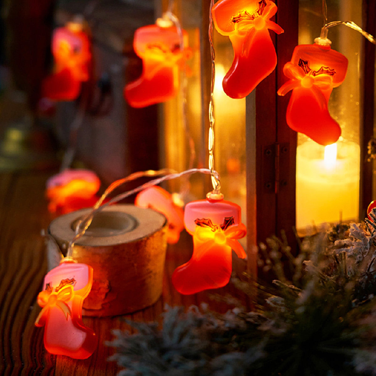 Christmas Pattern String Light 1.5M 10LEDs for Tree and Window Decor view 7