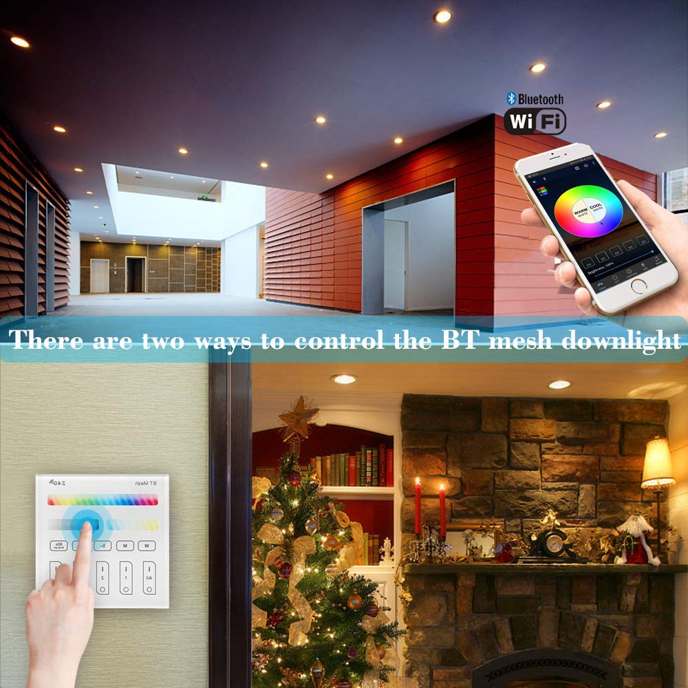 LED Recessed Downlights Smart Wireless Bluetooth Mesh for Ceiling view 7