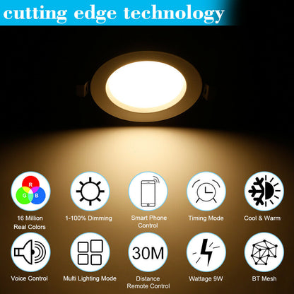 LED Recessed Downlights Smart Wireless Bluetooth Mesh for Ceiling view 10