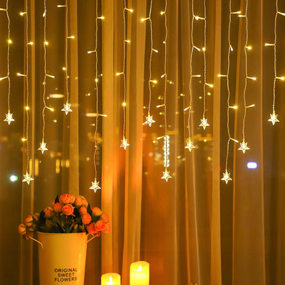 LED Curtain Icicle String Light 3M 96LEDs for Window and Party Decor view 5