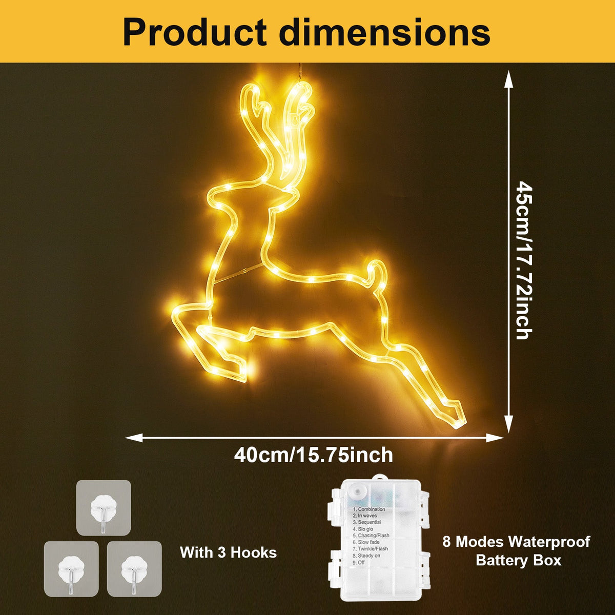Double Side Window Silhouette Lights Sign Lamp 8 Models for Home Decor view 28