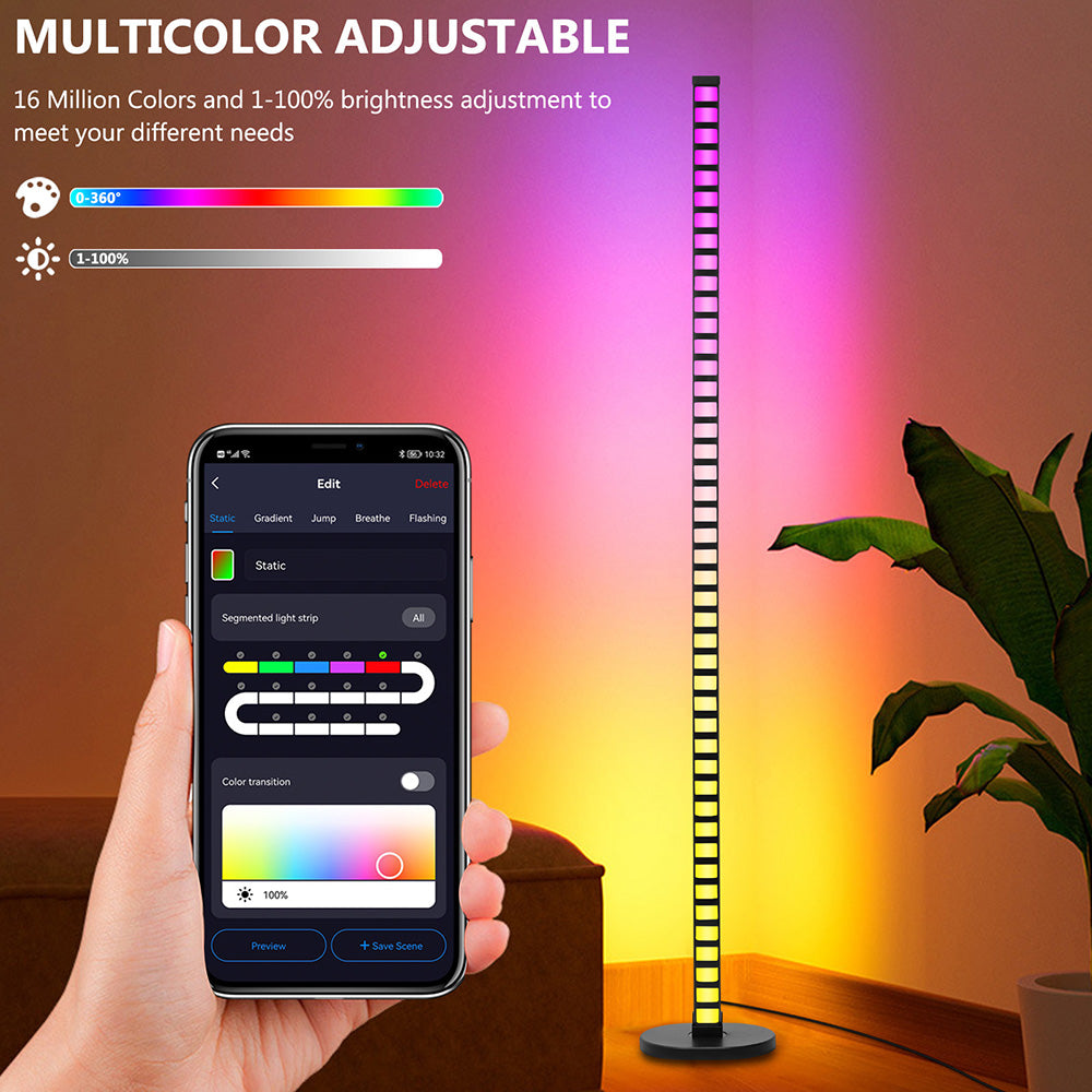 WiFi Smart LED Floor Lamp RGBIC for Living Room Corner and Bedroom