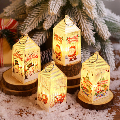 Christmas Portable Mini Hanging Lanterns for Home and Garden Decor view 3
