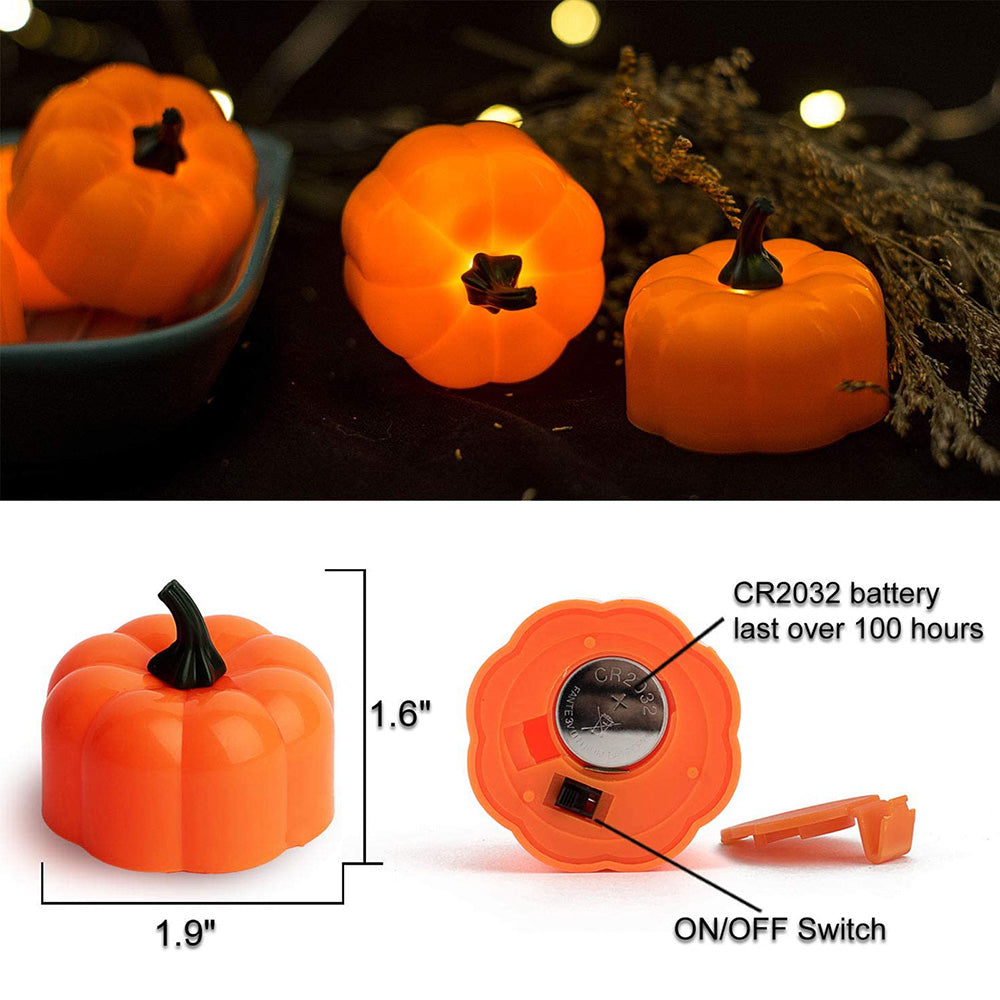LED Pumpkin Lights Jack O Lantern for Halloween Home and Porch Decor view 3