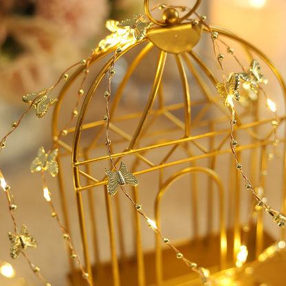 Golden Butterfly Golden Leaves Lights String 2M 6.5FT 20 LEDs view 5