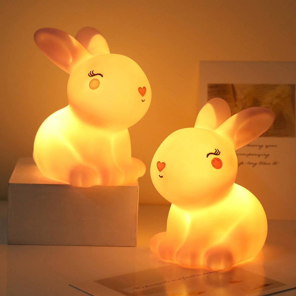 Rabbit Night Light Lamp for Bedroom Nursery and Kids Room Decor view 7