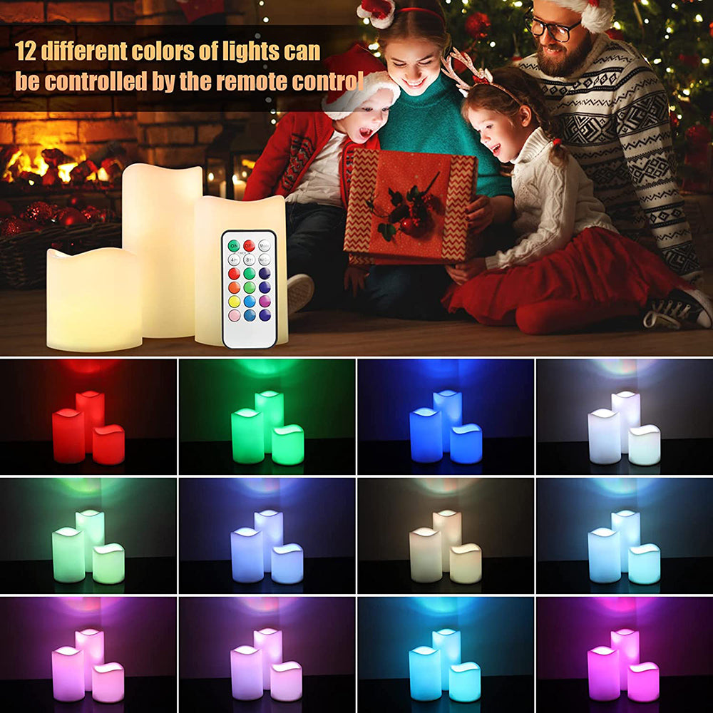 Flameless LED Candles Light for Home Table Mantel and Party Decor view 3