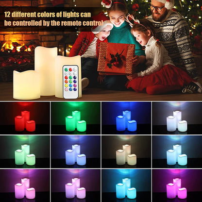 Flameless LED Candles Light for Home Table Mantel and Party Decor view 3