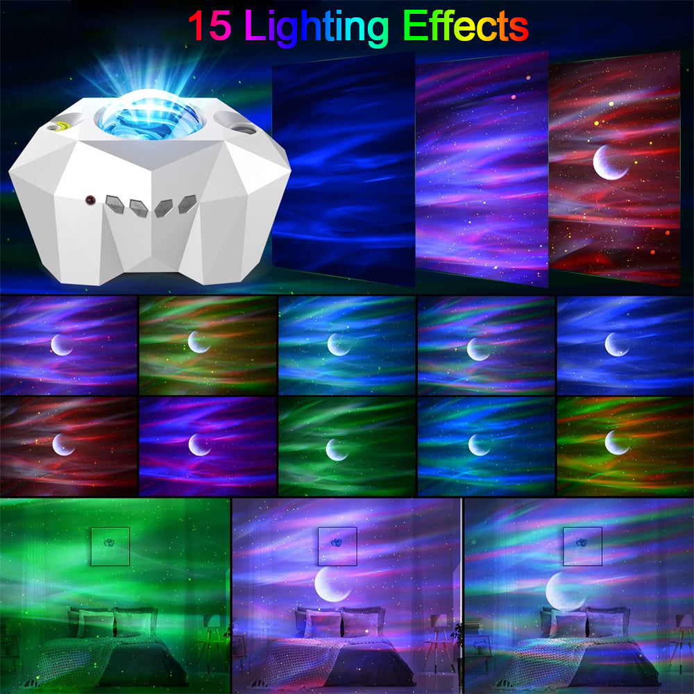 Galaxy Aurora Projector Lights Lamp for Bedroom Ceiling and Room Decor view 3