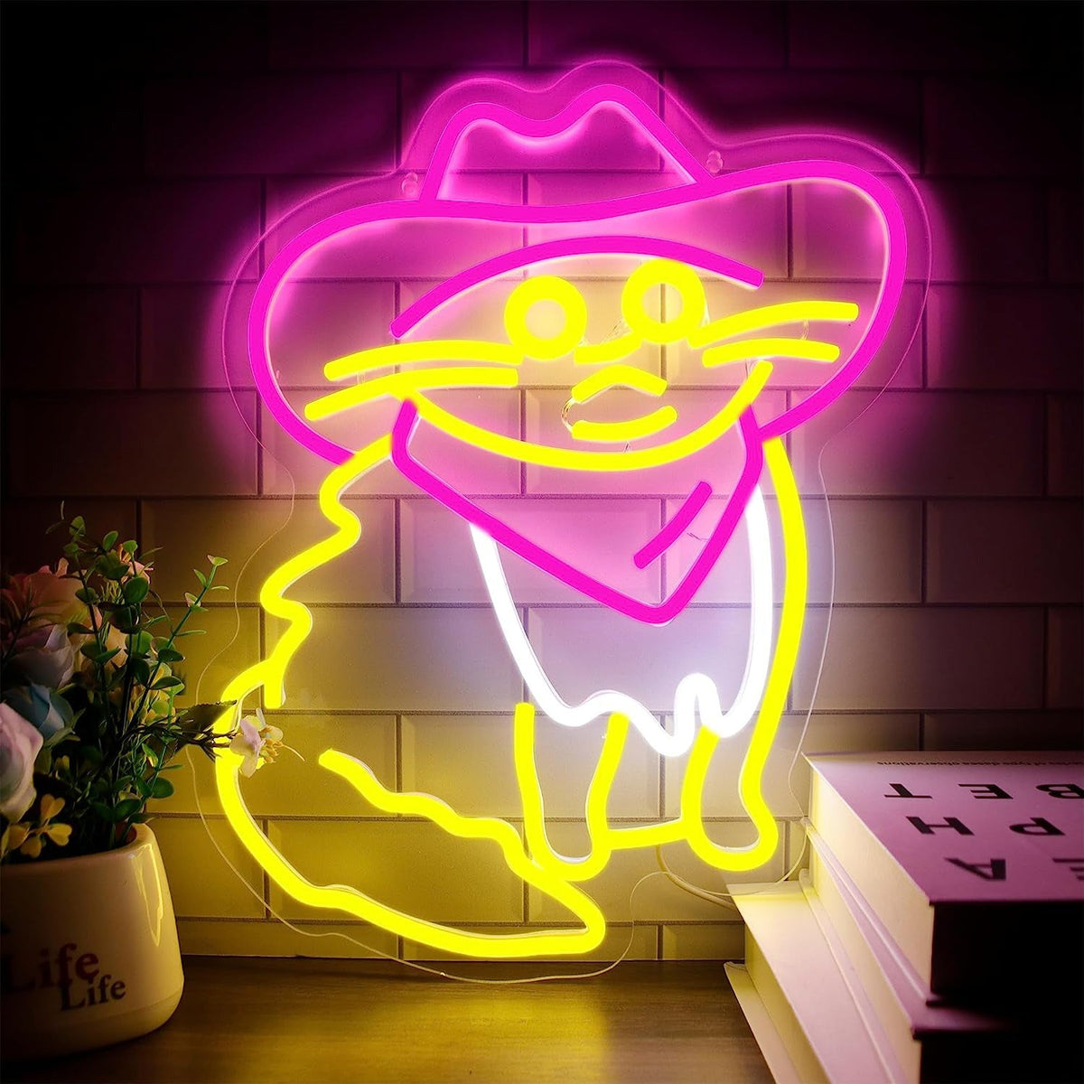 LED Neon Sign Light for Bedroom Bar Shop and Wall Decor Display view 3