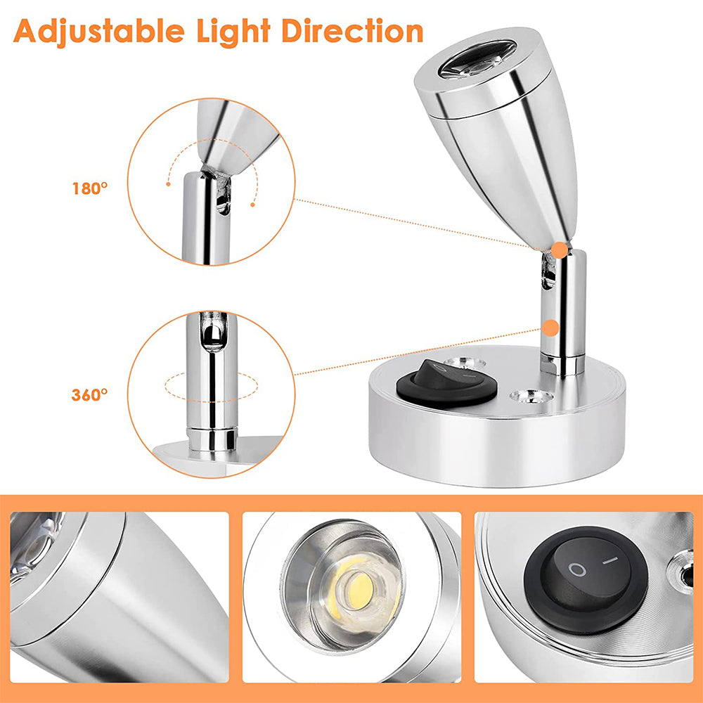 LED Spotlight Reading RV Interior Light for Bed and Travel Reading view 3