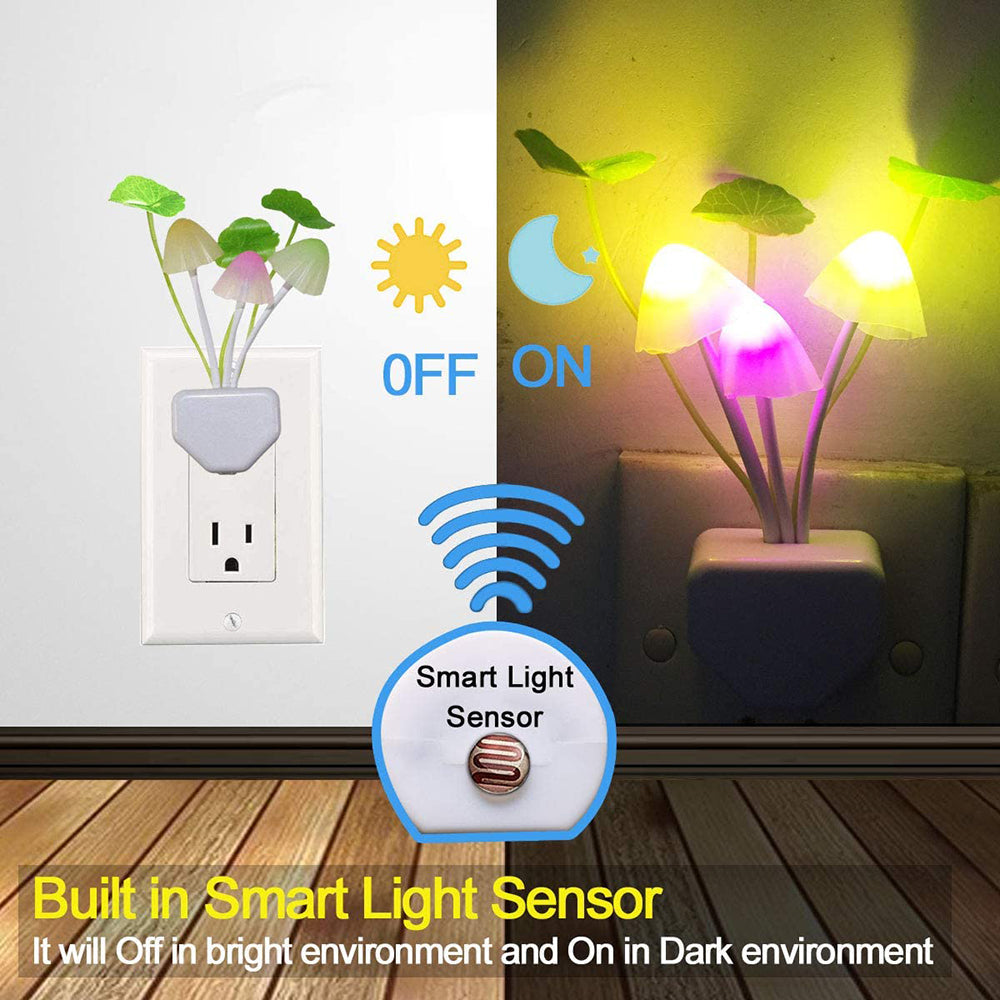LED Sensor Night Light Plug in Wall Lamps for Bedroom and Hallway view 3