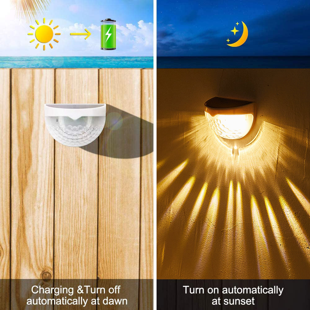 Outdoor Solar Fence Post Lights for Fences Posts and Garden Decor view 5