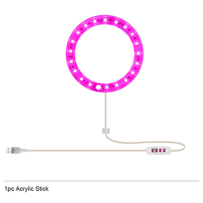 Full Spectrum USB LED Plant Grow Light Pink for Indoor Plants view 10