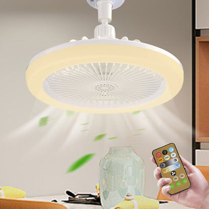 Enclosed Mini Ceiling Fan with Light for Bedroom Kitchen and Hallway view 3
