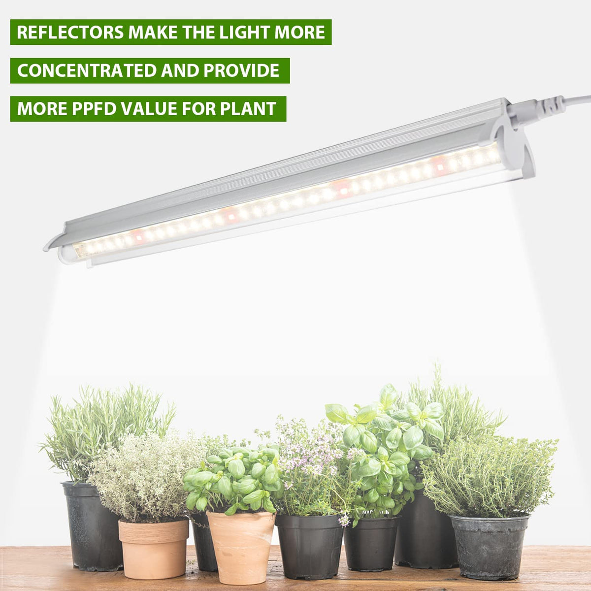 Grow Light T5 2pcs 4pcs x 10 Watts for Indoor Plants and Seedlings view 3
