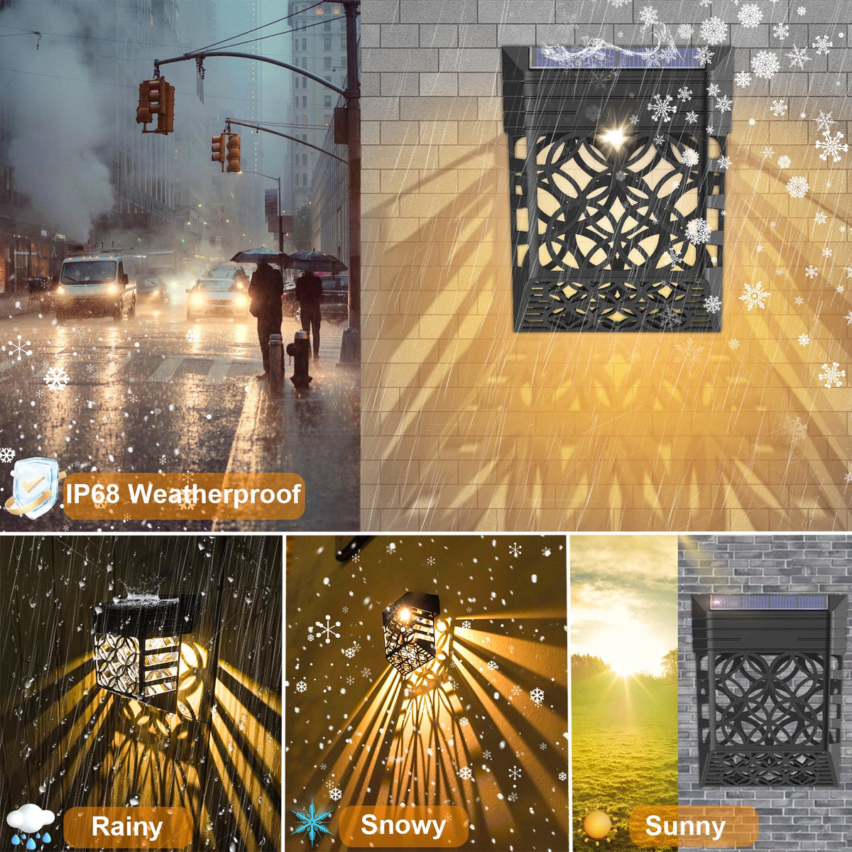 Outdoor Waterproof LED Solar Deck Lights for Garden Yard and Patio view 3