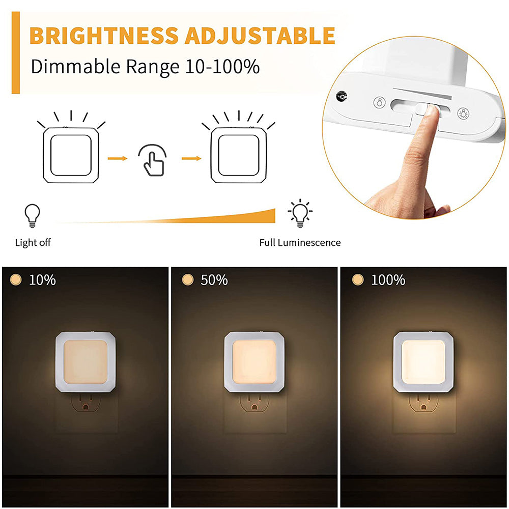 Plug in Dimmable LED Night Light Lamp for Bedroom Hallway and Bathroom view 6
