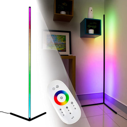 LED Corner Floor Lamp RGB Lighting Dimmable for Living Room Corners view 3